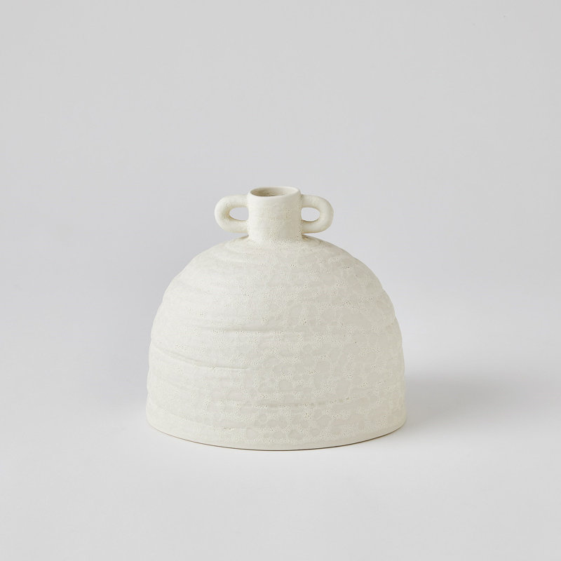 Sahara Handmade Ceramic Table Vase, 7.25" H x 8" W x 6" D