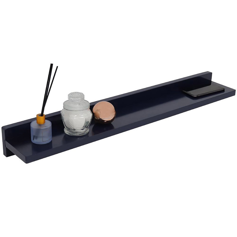 Floating Shelf, Blue, 3" H x 30" W x 5" D