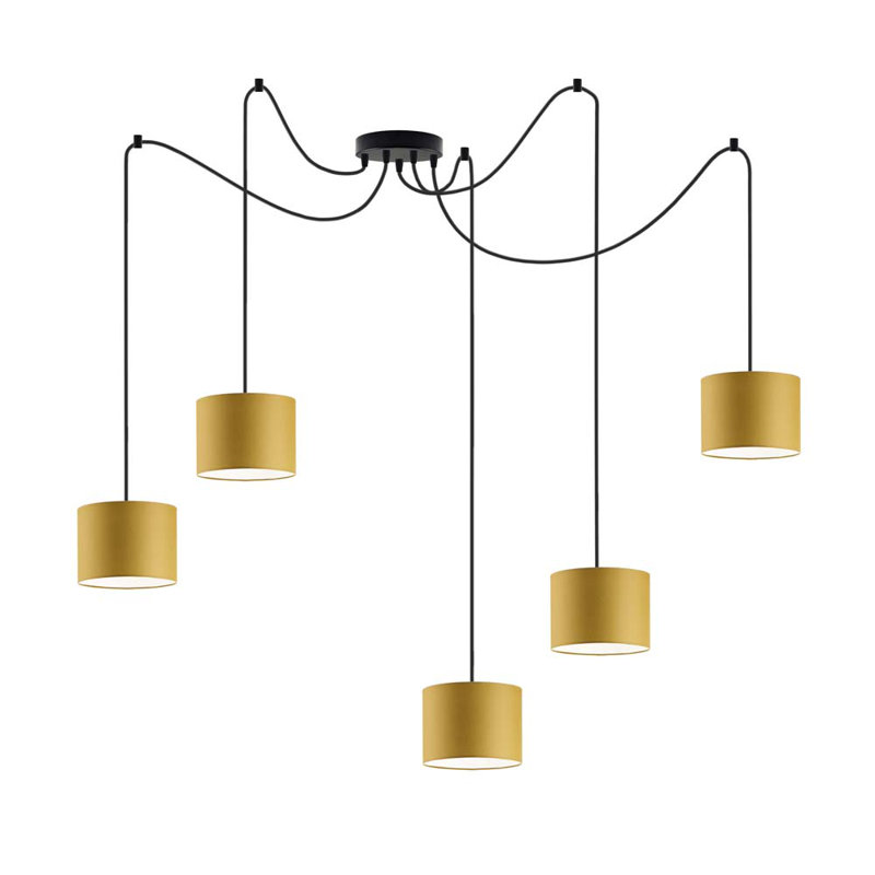 Odonoghue 5 - Light Pendant, Mustard, Black