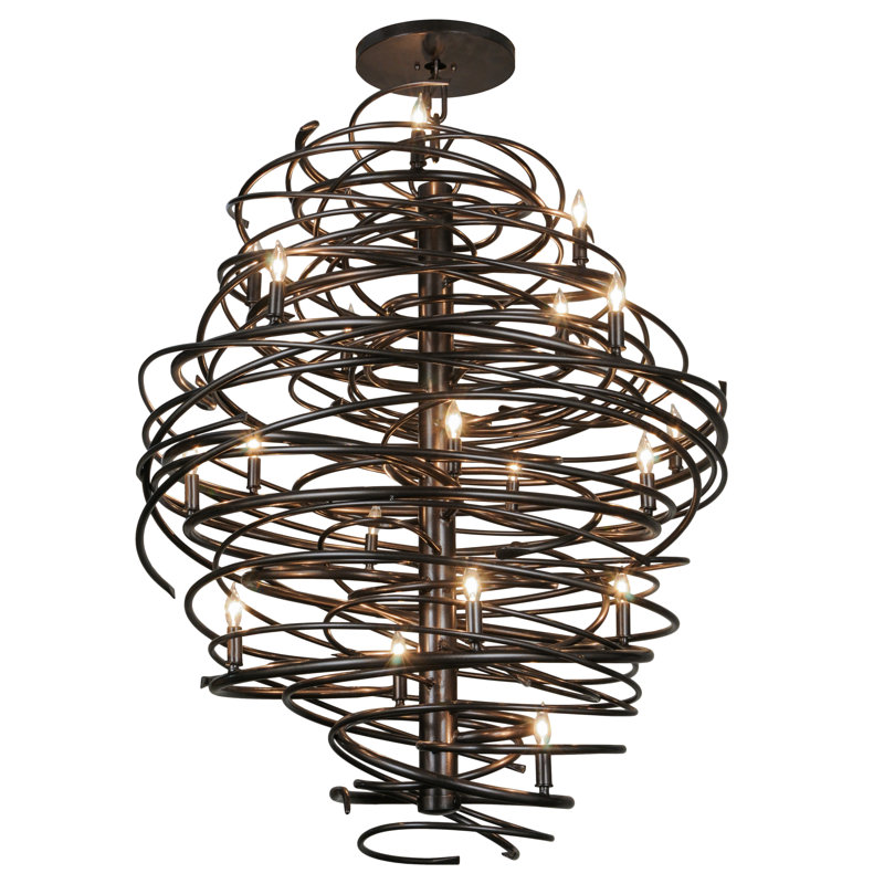 Cyclone 20 - Light Dimmable Geometric Chandelier