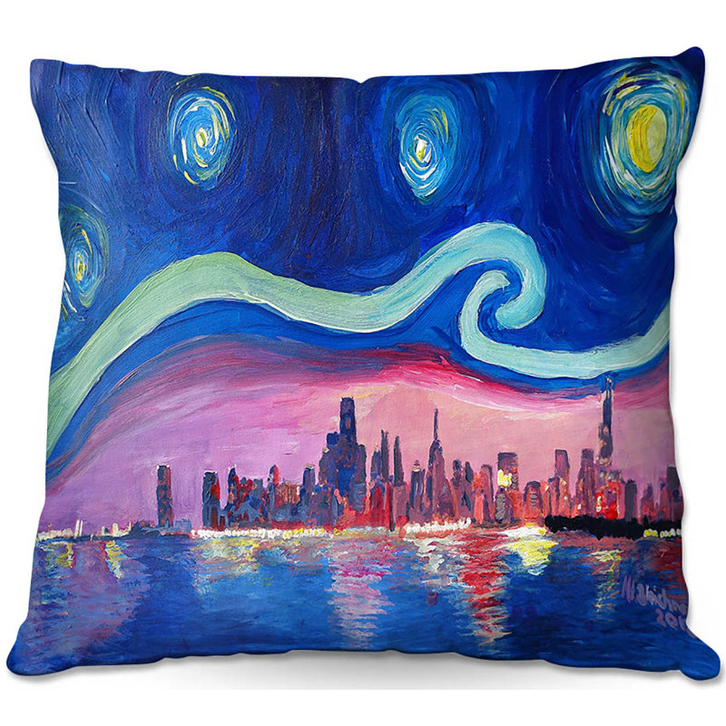  Coussin décoratif Couch Starry Night, 16 po x 16 po