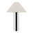 Cheri 20.5 Inch Chrome/White Metal Table Lamp-1473850829