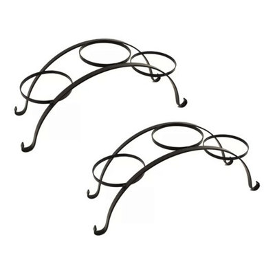 7136-3-S S/2  Wrought Planter Stand For 6.5" Plants, Set Of Two.