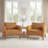 37'' Upholstered Boucle Arm Chair, Set Of 2