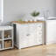 Solid Wood Kitchen Island-478934057