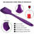 600℉ Heat Resistant BPA-Free Silicone Rubber Spatula Set for Baking, Cooking, and Mixing Non Stick Dishwasher Safe, Purple Set of 5-136265607