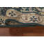 Tapis de couloir indien fait à la main bleu sarcelle Oushak 3 x 10