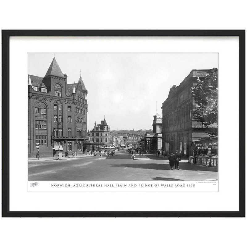 Norwich, Agricultural Hall Plain And Prince Of Wales Road 1938 by Francis Frith - Single Picture Frame Print