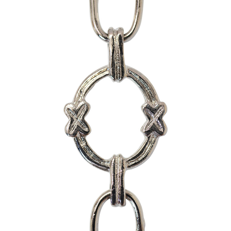 Chaîne à mailles ronde soudée, Nickel poli