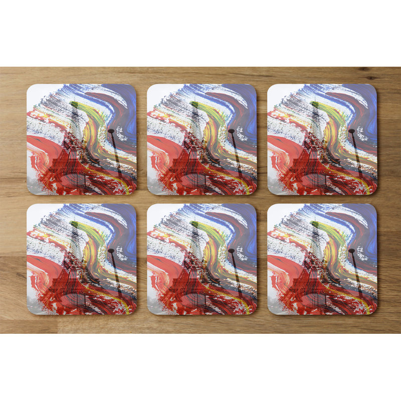 Square 6 Piece Coaster Set