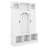 All-In-One Hall Tree With Adjustable Shelves, Arched Storage Bench With Dual Side Cabinets, Entryway Organizer With 7 Hooks-333634233