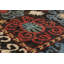 Tapis décoratif en laine noué à la main de conception unique 5 pi 10 po x 6 pi 3 po en forme de Bollenback New Age