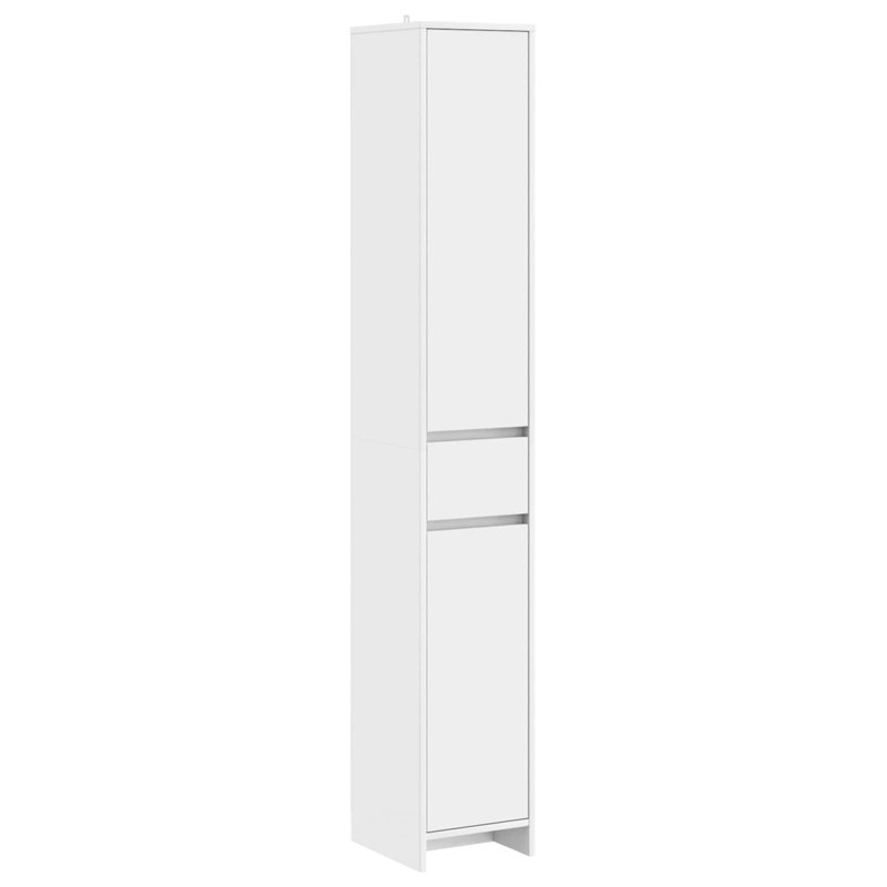 Engineered Wood Linen Cabinet, White
