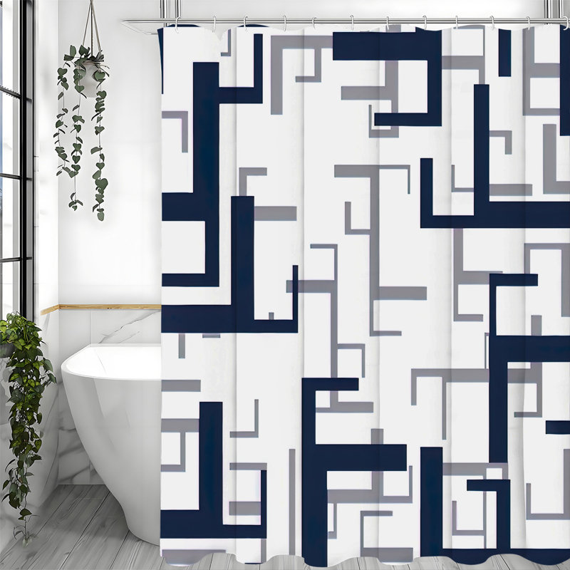 Shower Curtains with Hooks Included