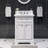 Goyette Freestanding Standard Free Standing 1 Single Vanity Bathroom Vanity With Marble Top-31593718-132881814