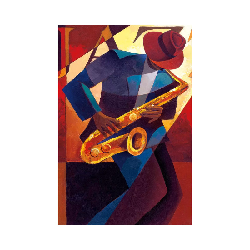 Bebop by Keith Mallett - Wrapped Canvas Painting, 66.04 cm H x 45.72 cm W x 3.175 cm D