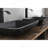 14.38" L -22.25" W -4-3/8 In. H Matte Shell  Glass Rectangular Vessel Bathroom Sink In Black With  Faucet And Pop-Up Drain In Matte Black
