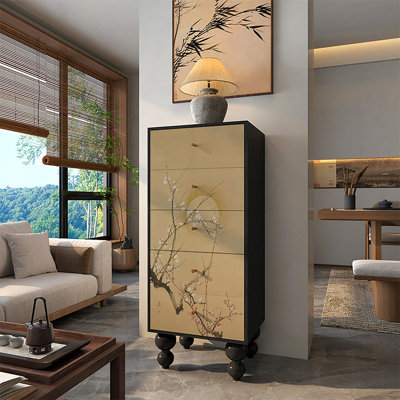 Armoire décorative pratique rétro à plusieurs couches
