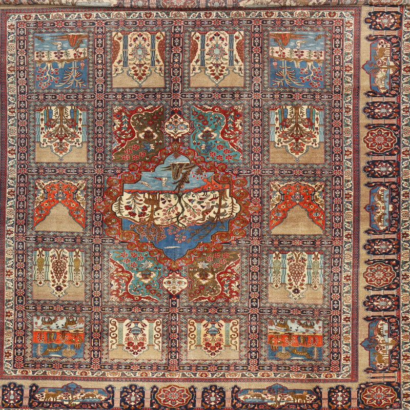 Geometric Indoor Rug, Round 6'