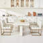 Ensemble de 4 chaises de salle à manger en similicuir beige GrandNoor-678128191-678128185