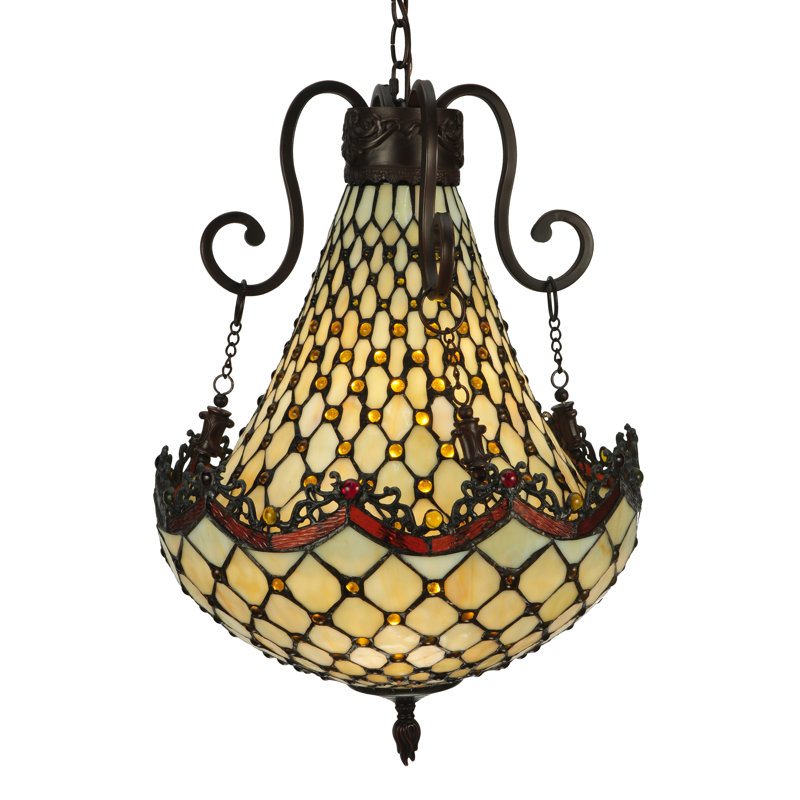 Lustre empire 5 lumières Diamond and Jewel