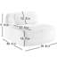 Canapé d'angle en velours côtelé camel, modulable, sans assemblage requis, accoudoirs incurvés pour plus de confort, ergonomique multi-angles, fond antidérapant, 1 siège, 105,4 cm de large, assise confortable, dossier.