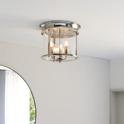 Dishman Glass Semi Flush Mount