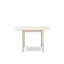 L'ensemble de table de salle à manger 5 pièces pour 4 personnes comprend une table de cuisine rectangulaire avec Dropleaf et 4 chaises rembourrées en lin Shitake foncé, 30 x 48 pouces, blanc lin-918463124-918463125-918463126