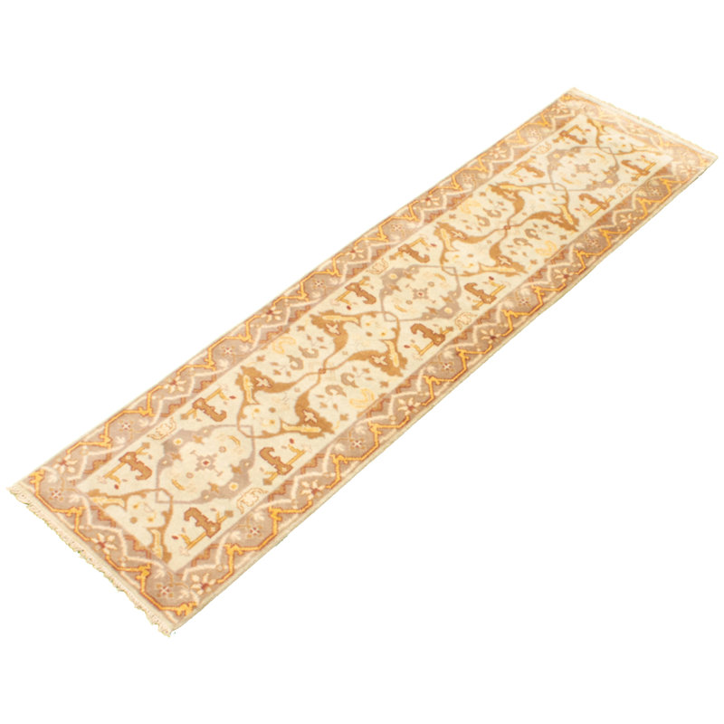 Tapis de couloir en Tapis décoratif laine noué à la main de conception unique 2 pi 6 po x 9 pi 9 po Devahn