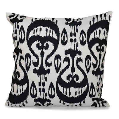 Happy Hippy Ikat Reversible Throw Pillow