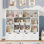 Bibliothèque pour enfants 49,4 W avec 4 tiroirs amovibles, rangement pour cubes