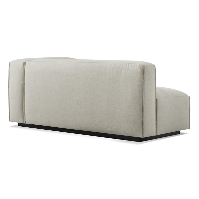 Cleon Chaise Lounge, Maharam Meld in Panda, Right Hand Facing