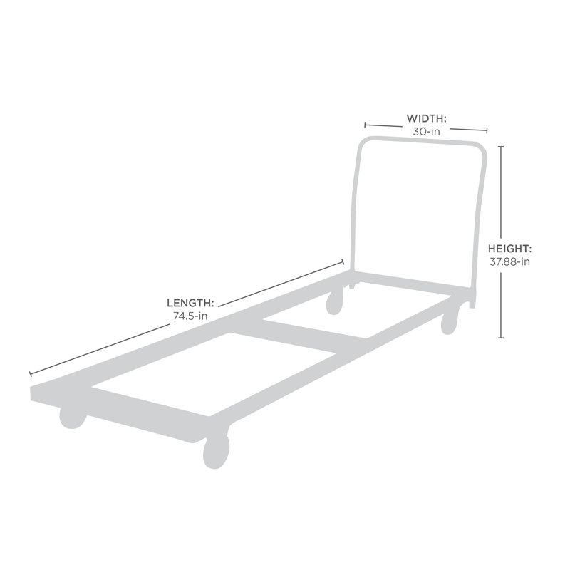 Chariot de table en ABS d'une capacité de 1000 lb
