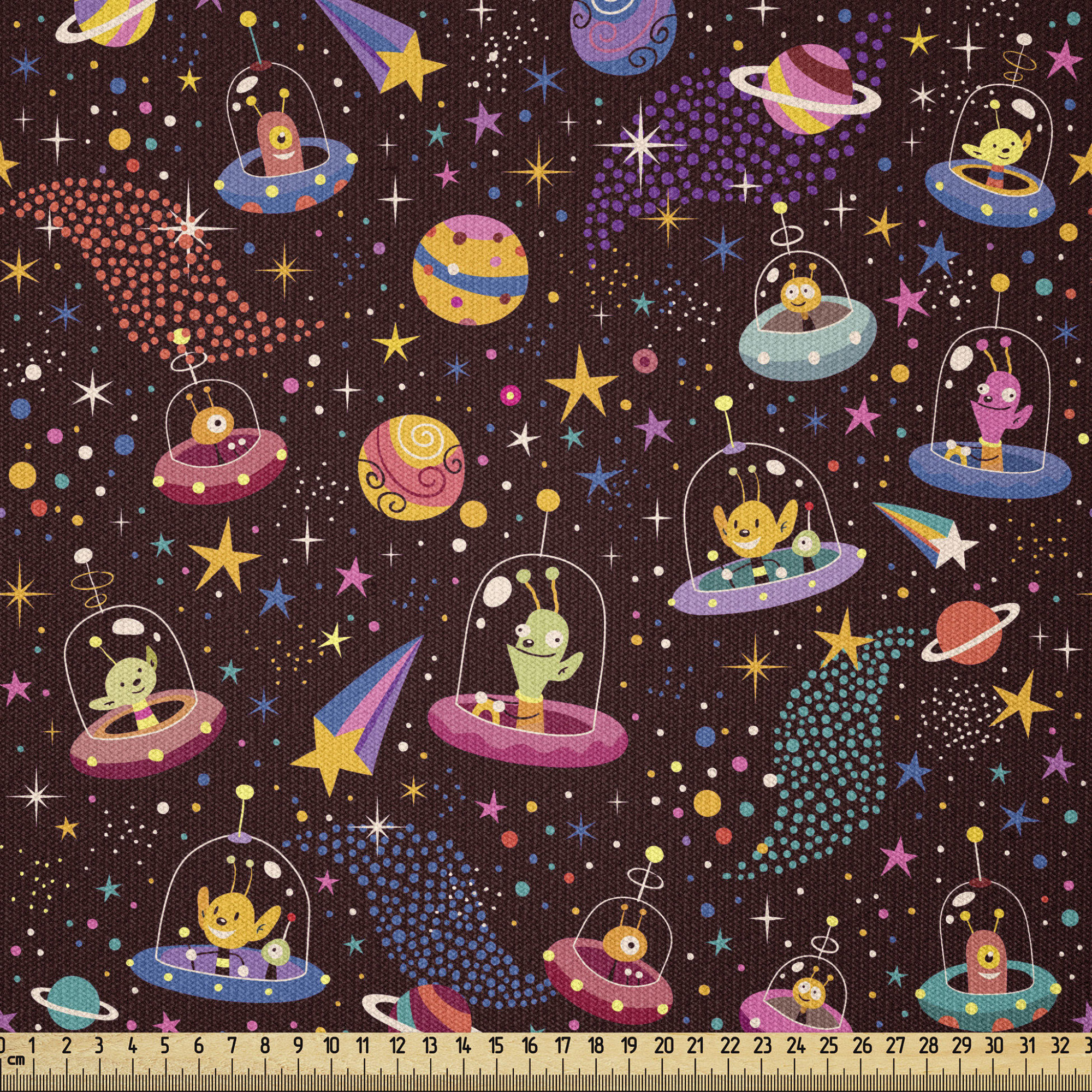 East Urban Home Ambesonne Space Fabric By The Yard, Cosmos Design With ...