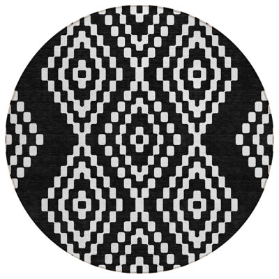 Malek Indoor/Outdoor Area Rug with Non-Slip Backing