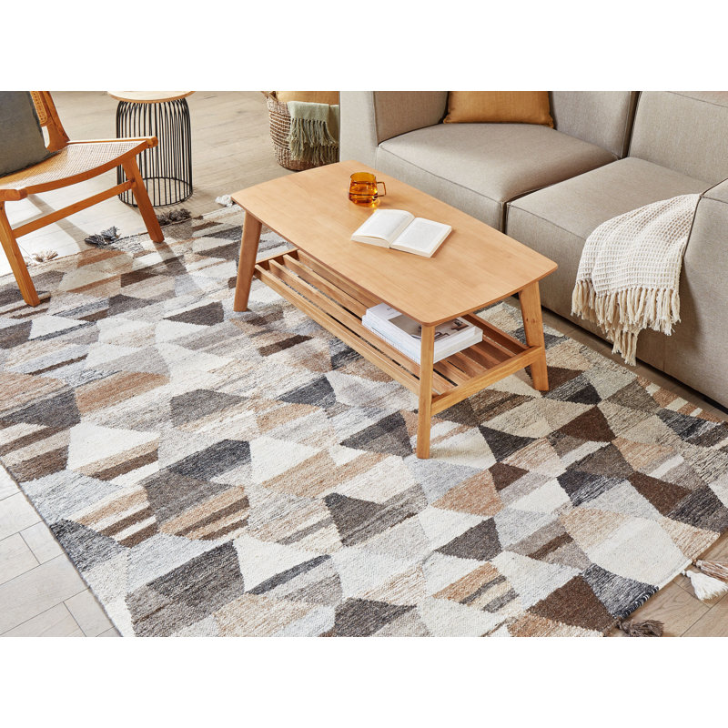 Iancarlo Abstract Wool Hand Woven Area Rug, Rectangle 160 x 230cm