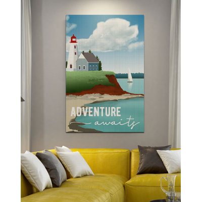 «Adventure Awaits» - reproduction de cadre photo