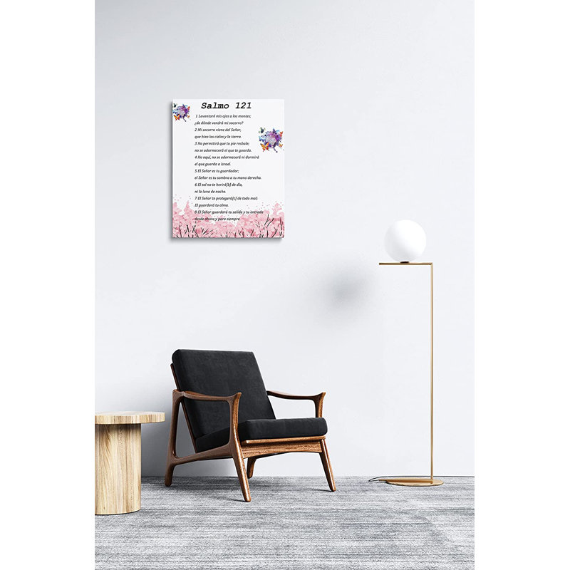 Salmo 121 En Espanol Para Pared - peinture sur toile tendue, H 10 po x l 8 po x P 2 po