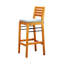 Carlton Honey Patio Wood Counter-Height Bar Chair