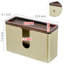 Metal and Wood Wall Mounted Optional Paper Towel Holder
