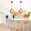 1 - Light Natural Geometric Pendant