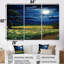 «Moonlight Magic Over Blossoming Green Fields», ensemble d'art mural de ferme-1437945883-1437945885