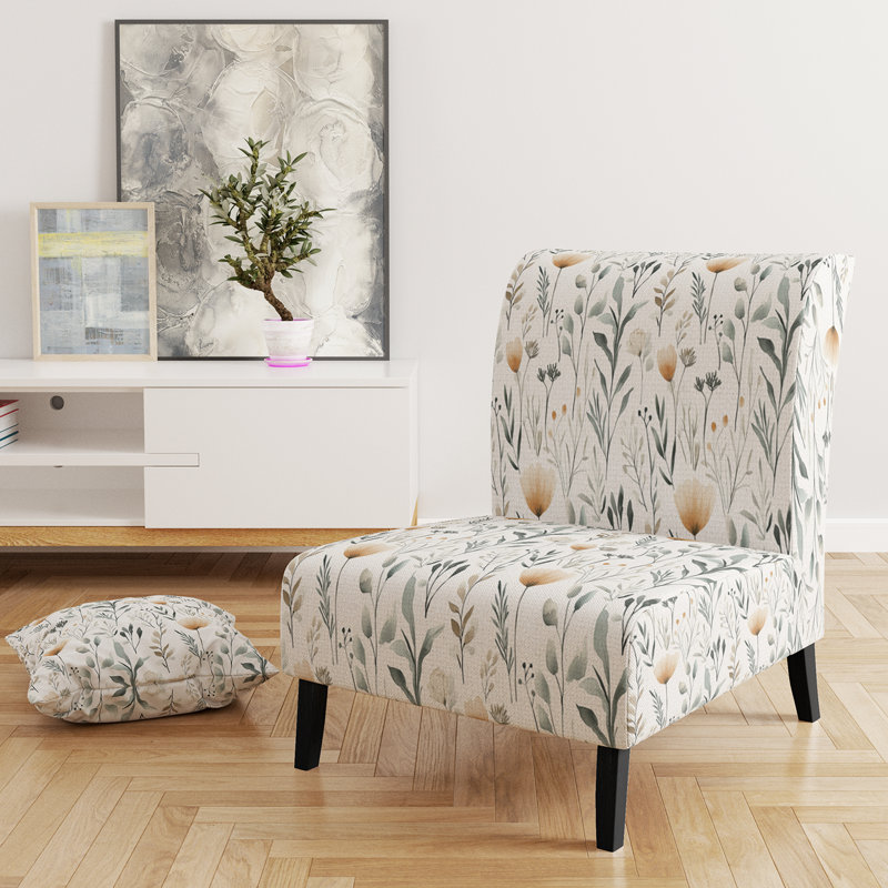 Fauteuil de chambre Country Farmhouse, Pantoufle sans accoudoirs