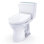TOTO® Drake® WASHLET®+ Two-Piece Elongated 1.6 GPF Universal Height TORNADO FLUSH® Toilet with S5 Bidet Seat, Cotton White - MW7763446CSFG#01