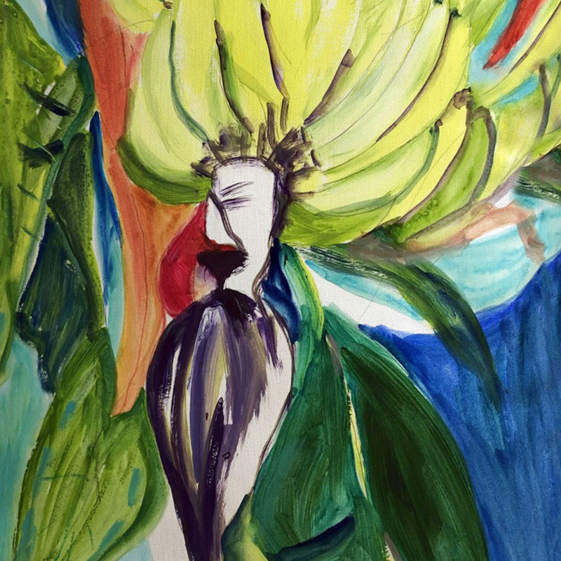 Coussin intérieur / extérieur Bunch Of Bananas