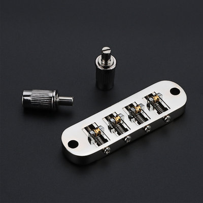 Roller Saddle Bridge Replacement Lightweight 4 String Guitar Bridge For Bass Guitars