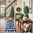 Christmas Non-Slip Area Rug for Living Room – Low Pile Washable Mat with Xmas Tree, Reindeer & Snowflake – Soft Holiday Home Decor for Bedroom, Dining Room-110618712-110618693