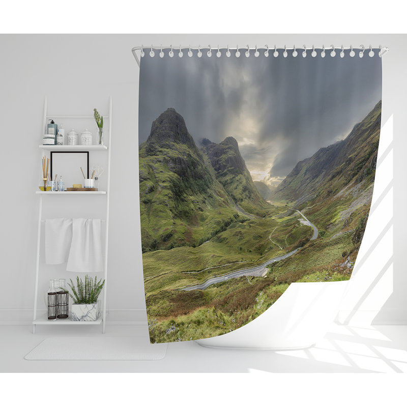 Elixis 13 Piece Polyester Shower Curtain Set