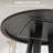 47" Round Dining Table for 4-6, Wood Kitchen Table with Cross Base, Modern Circular Dinner Table, Breakfast Table for Dining Room, No Chairs, Black