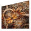 Abstrait art mural sur toile, impression fractale orange foncé - Fleur fractale orange foncé-35109496-35109497